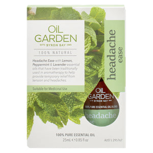 Oil Garden: Headache Ease Essential Oil Blend 25mL